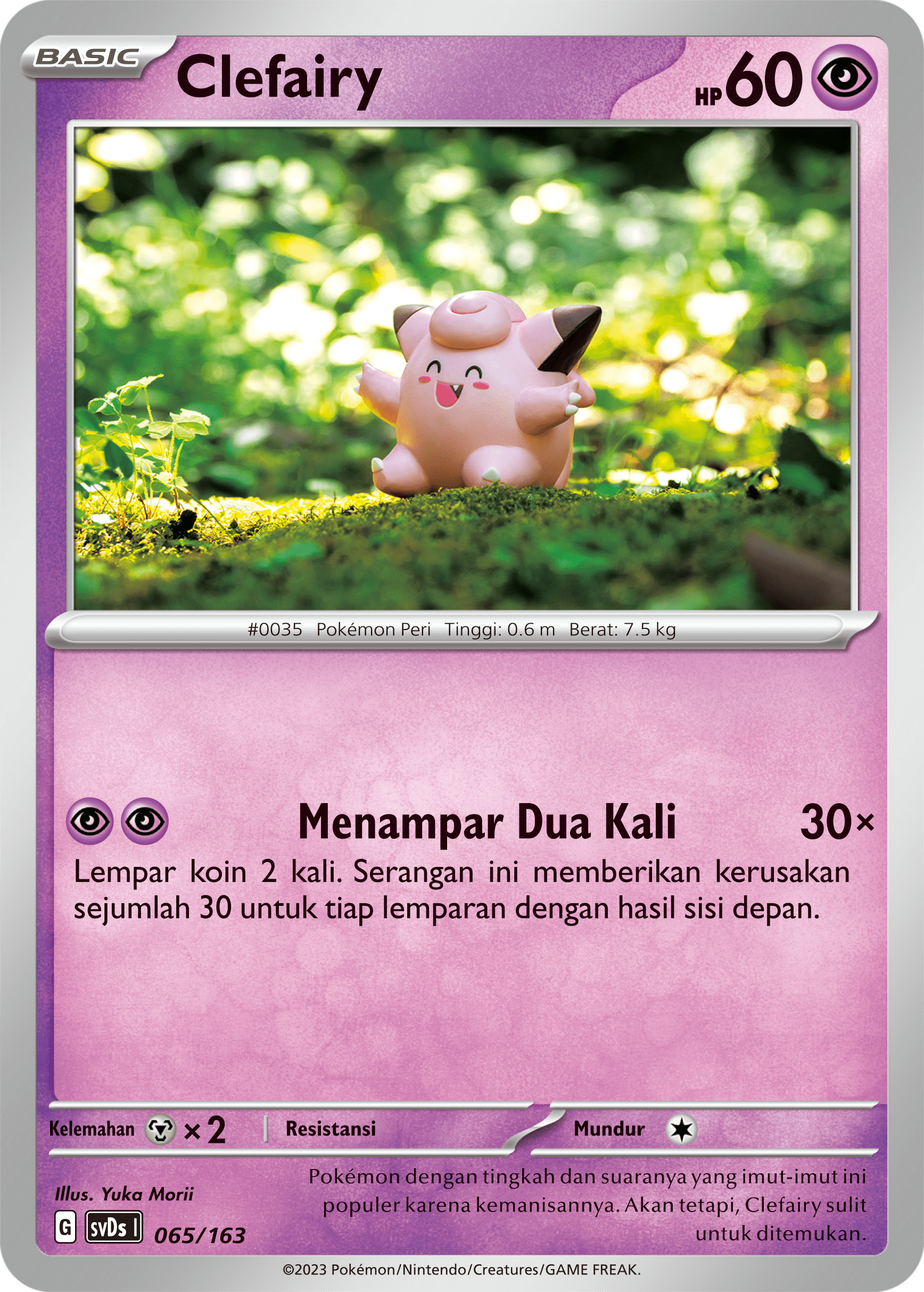 Clefairy 065 — Deck Ringkas ex (Indonesian Pokémon TCG card)