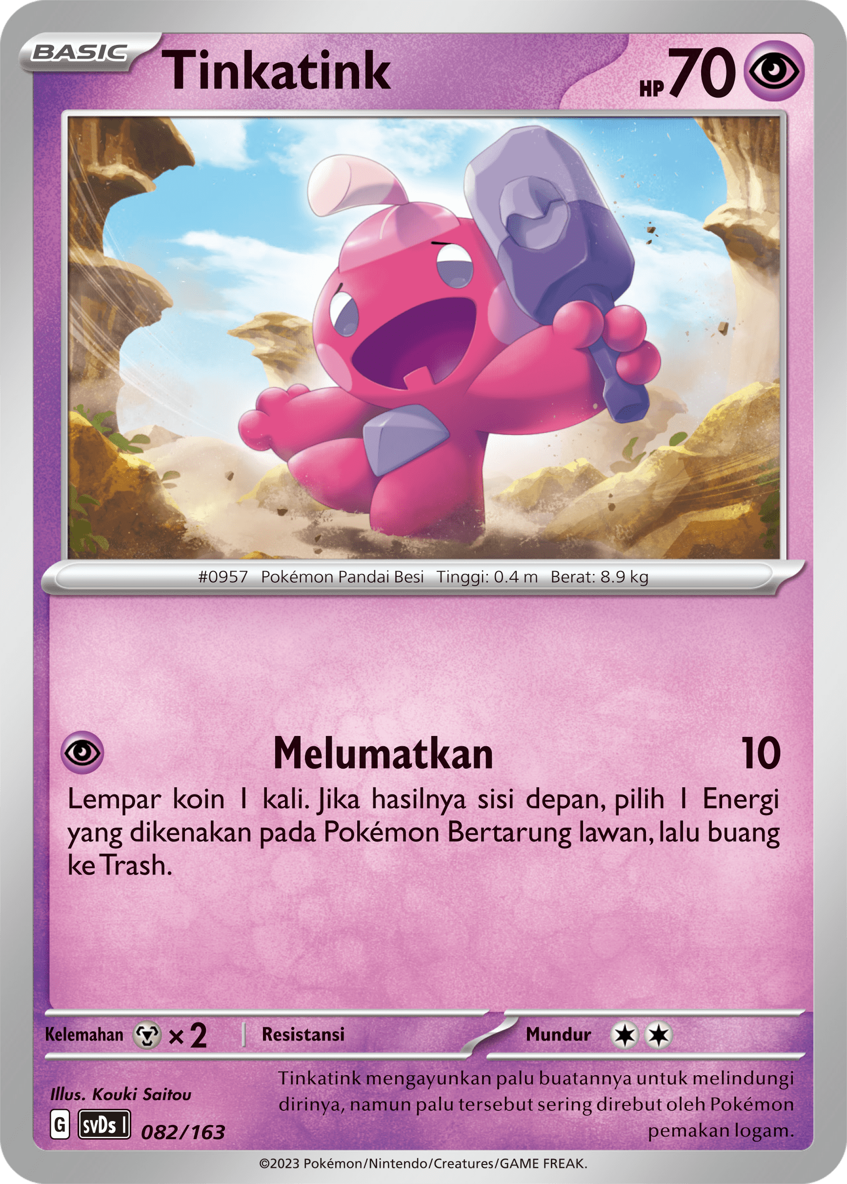 Tinkatink 082 — Deck Ringkas ex (Indonesian Pokémon TCG card)