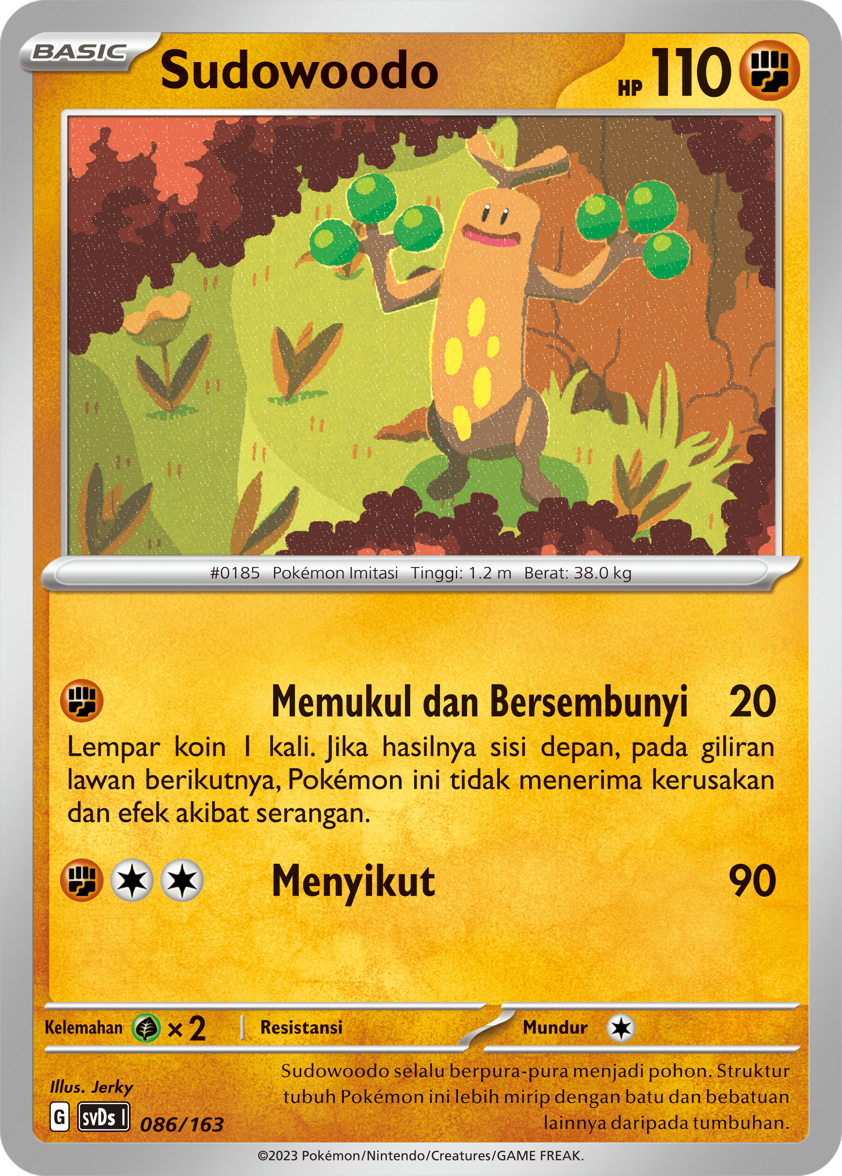 Sudowoodo 086 — Deck Ringkas ex (Indonesian Pokémon TCG card)