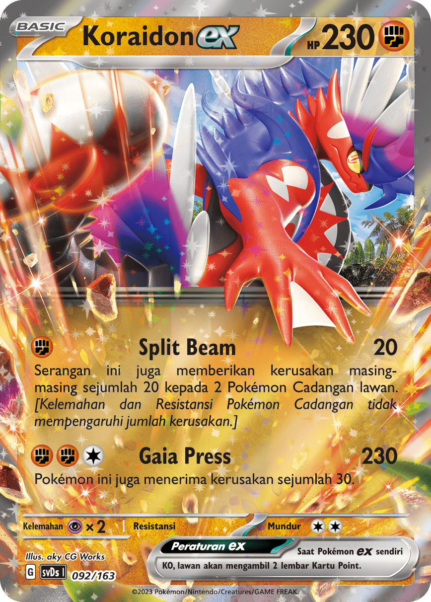Koraidon ex 092 — Deck Ringkas ex (Indonesian Pokémon TCG card)