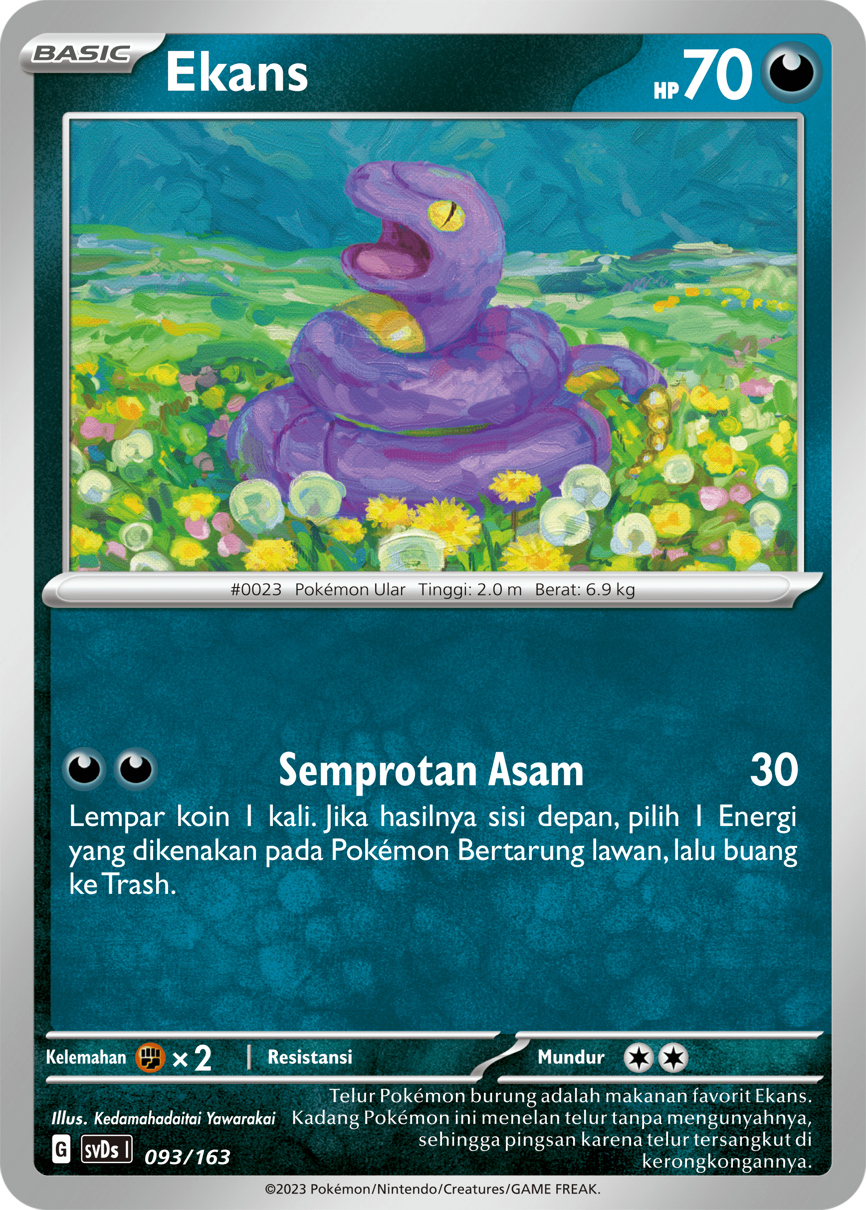 Ekans 093 — Deck Ringkas ex (Indonesian Pokémon TCG card)
