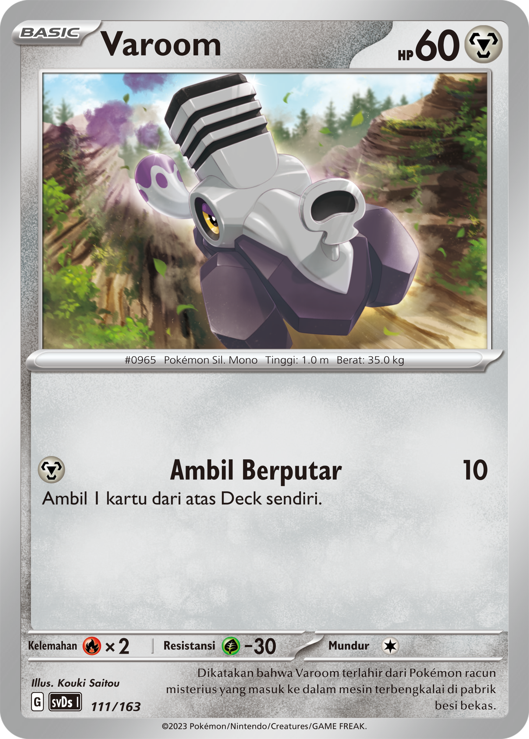 Varoom 111 — Deck Ringkas ex (Indonesian Pokémon TCG card)