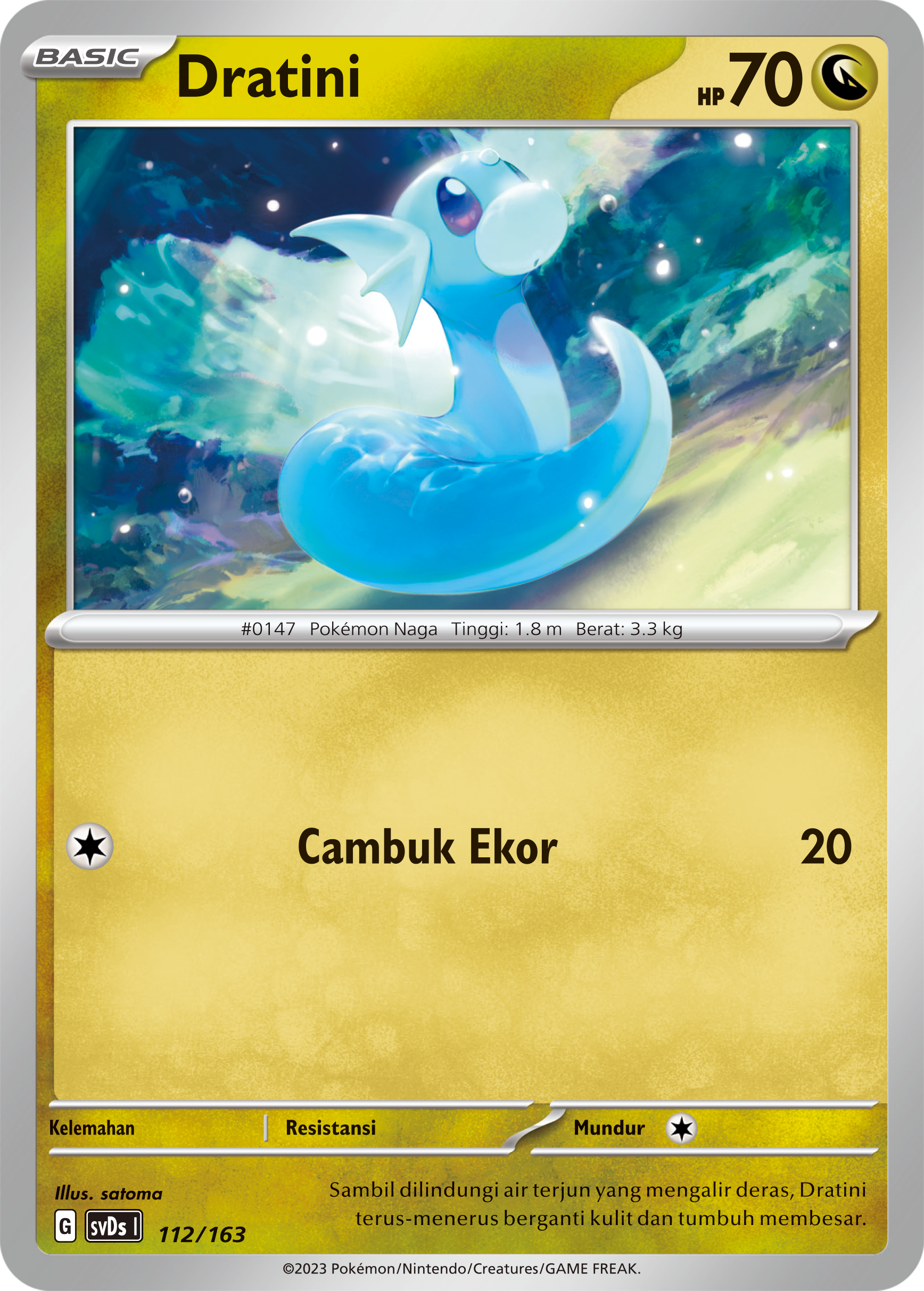 Dratini 112 — Deck Ringkas ex (Indonesian Pokémon TCG card)