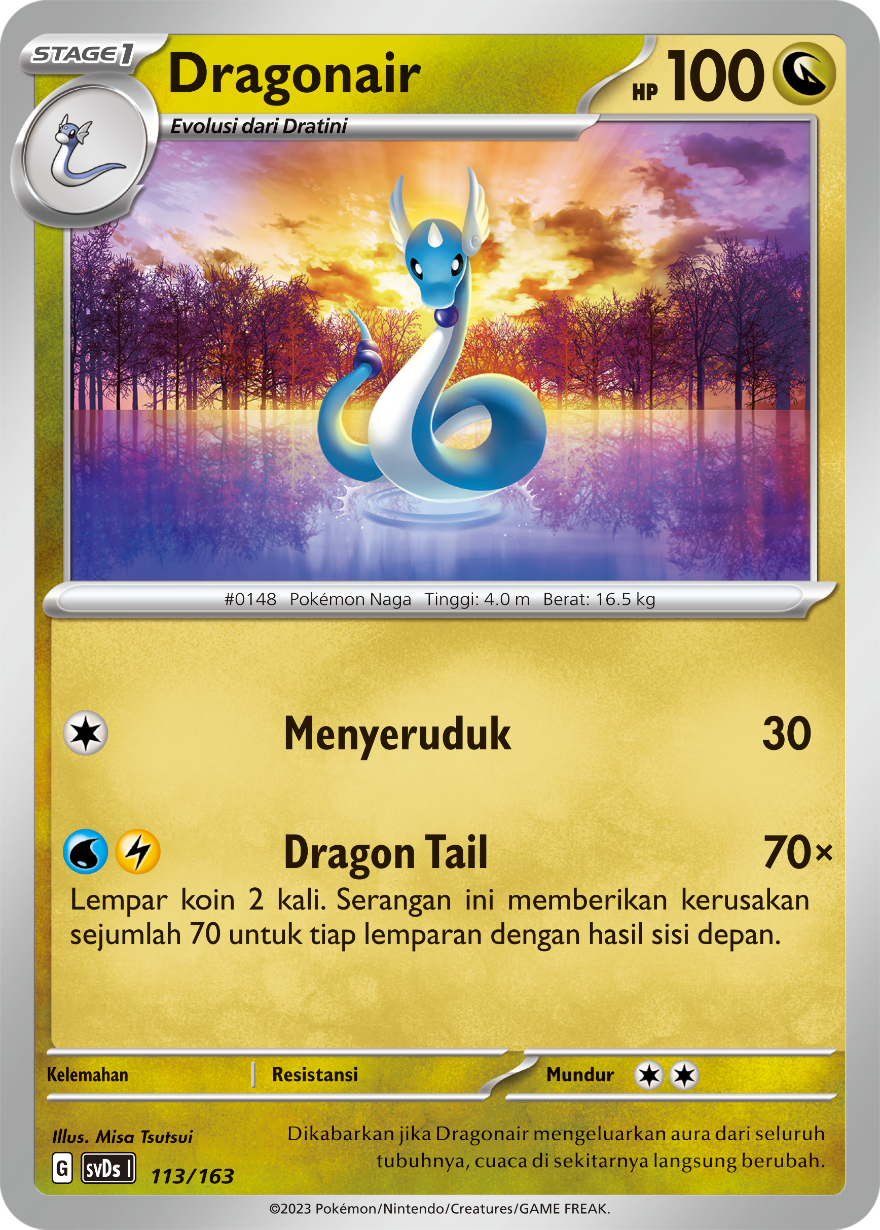 Dragonair 113 — Deck Ringkas ex (Indonesian Pokémon TCG card)