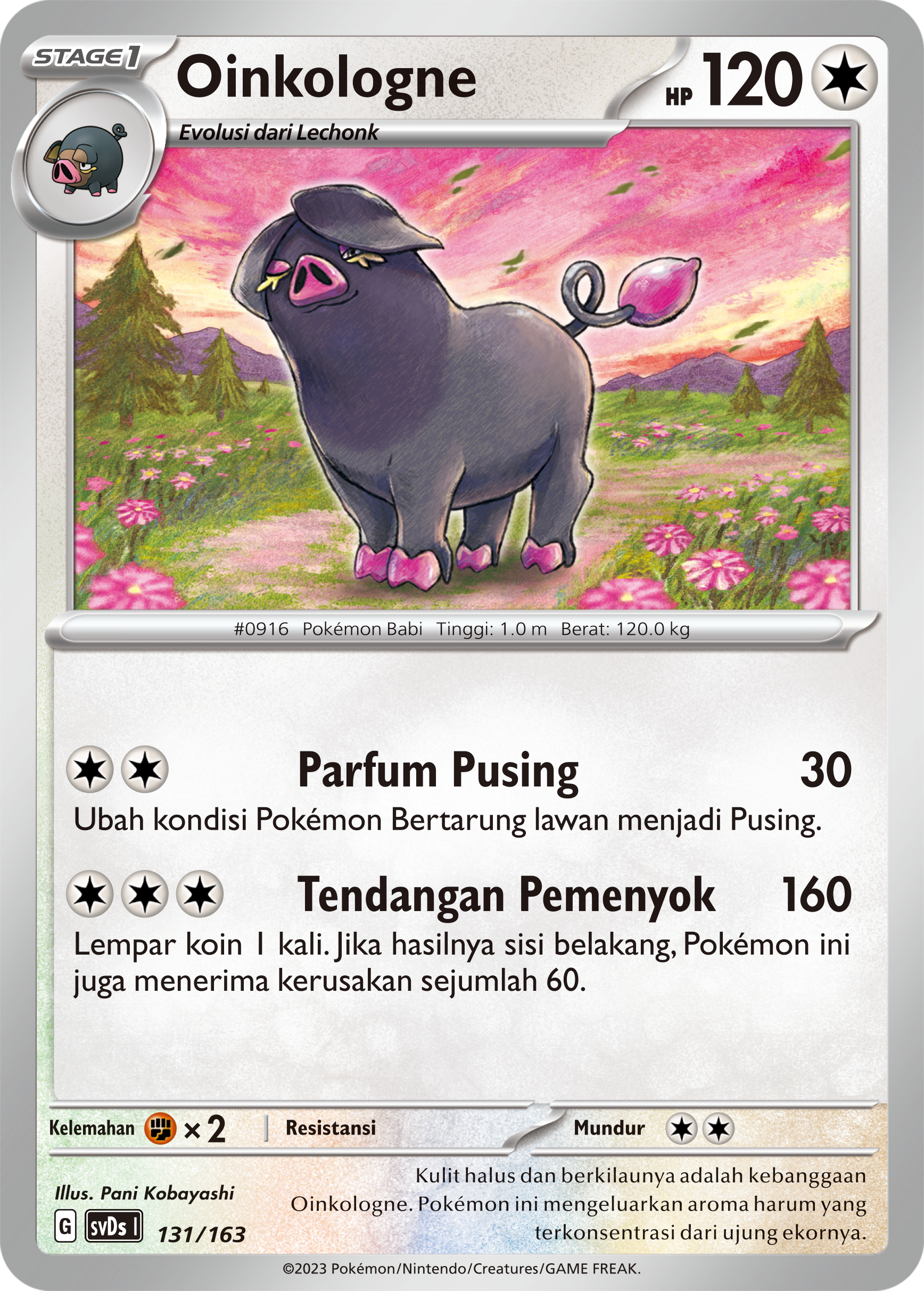 Oinkologne 131 — Deck Ringkas ex (Indonesian Pokémon TCG card)