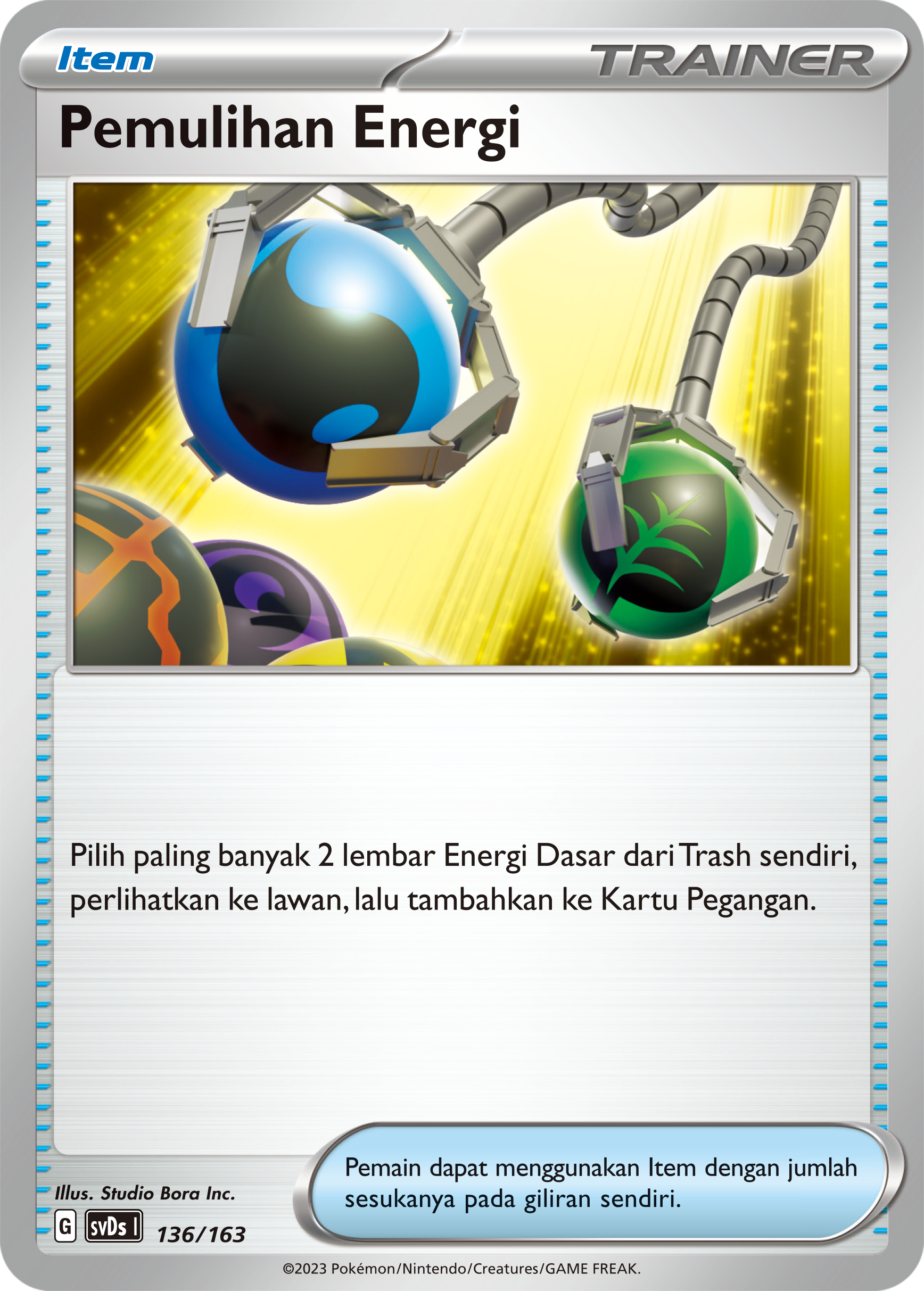 Pemulihan Energi 136 — Deck Ringkas ex (Indonesian Pokémon TCG card)