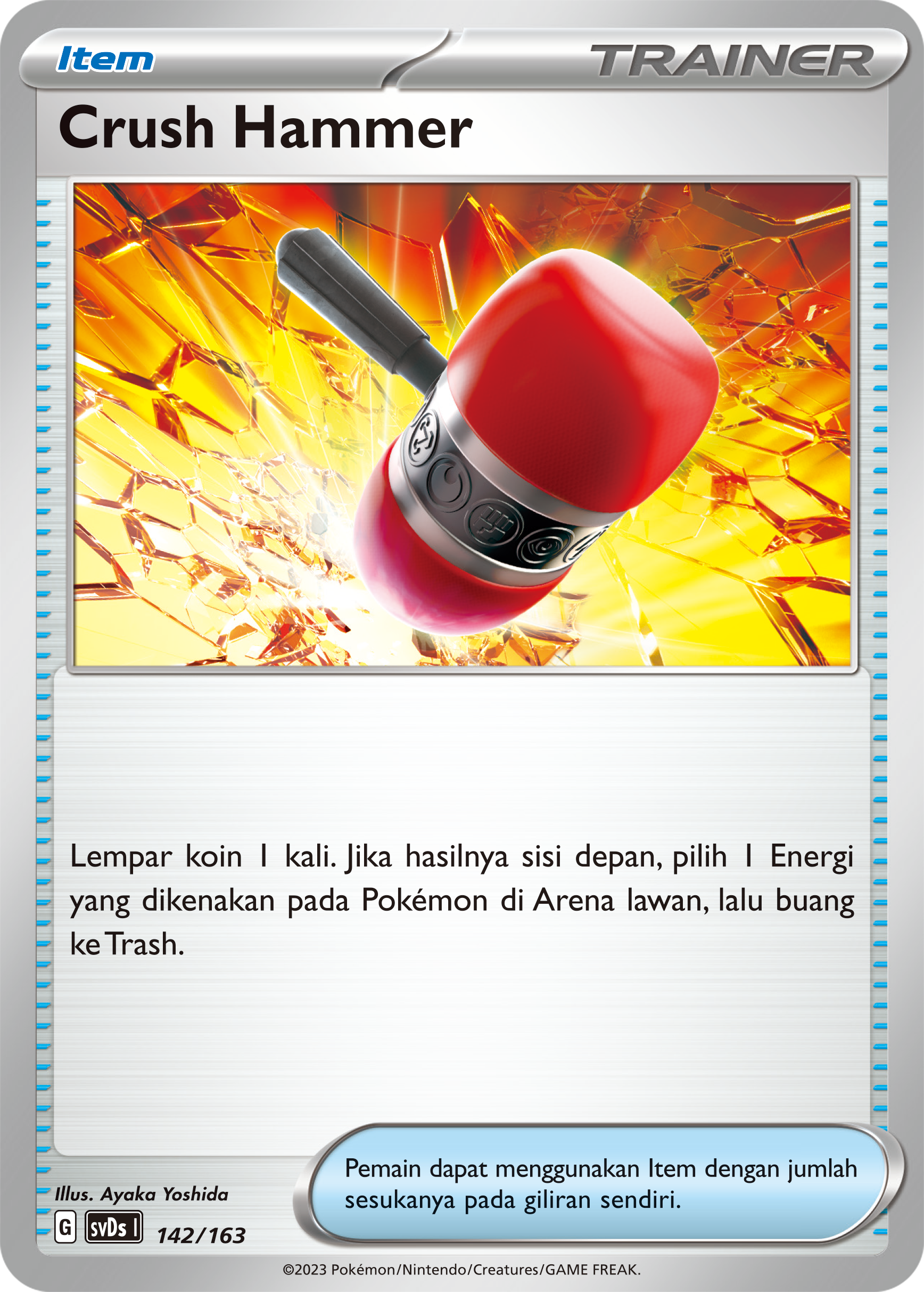Crush Hammer 142 — Deck Ringkas ex (Indonesian Pokémon TCG card)