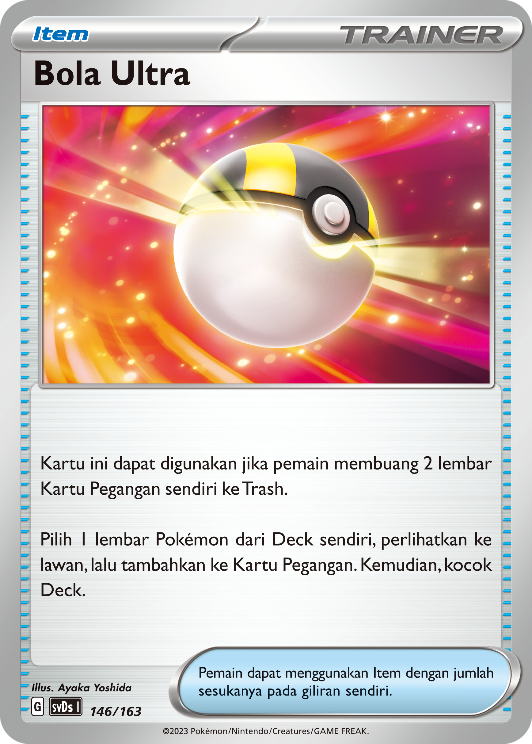 Bola Ultra 146 — Deck Ringkas ex (Indonesian Pokémon TCG card)