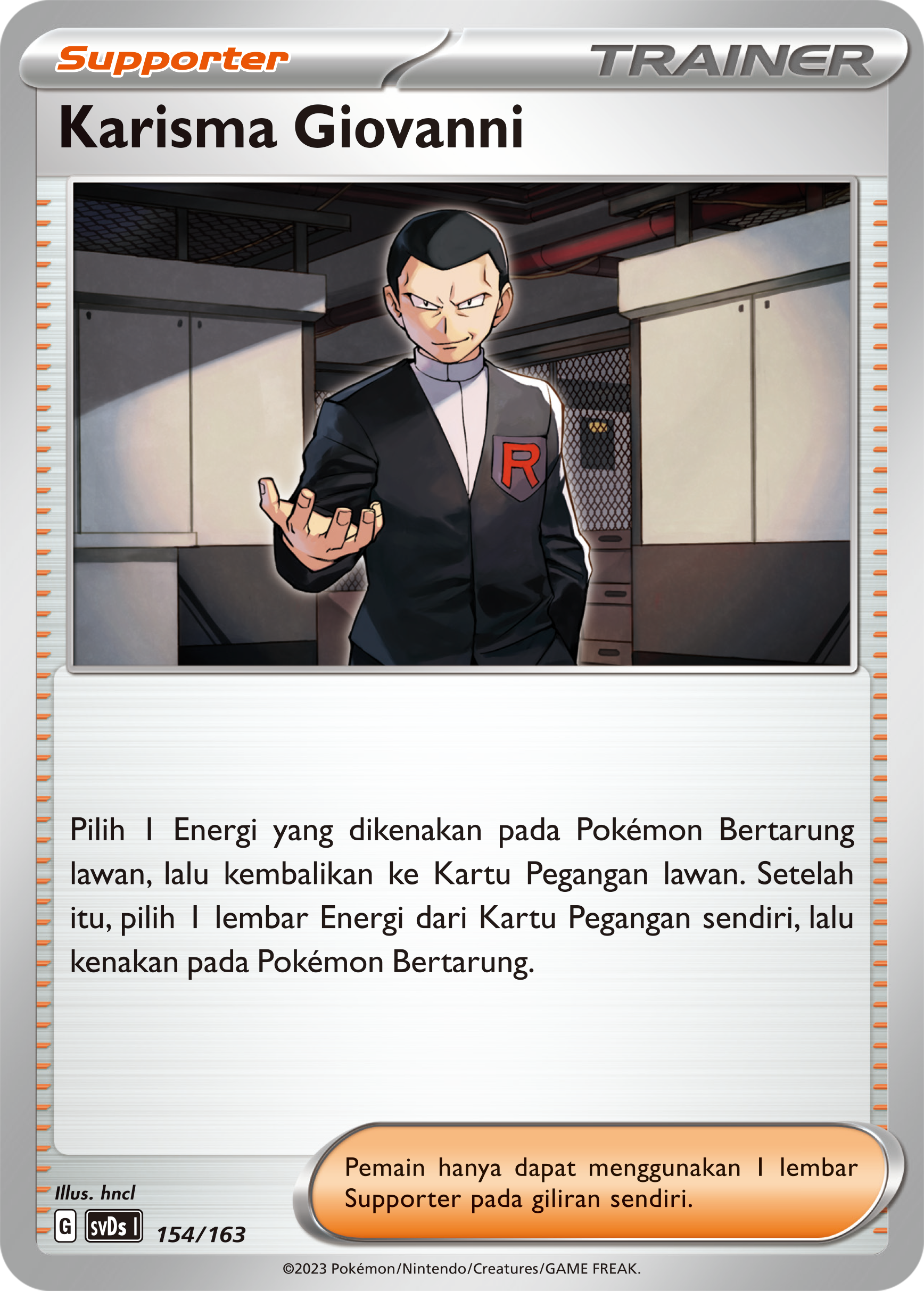 Karisma Giovanni 154 — Deck Ringkas ex (Indonesian Pokémon TCG card)