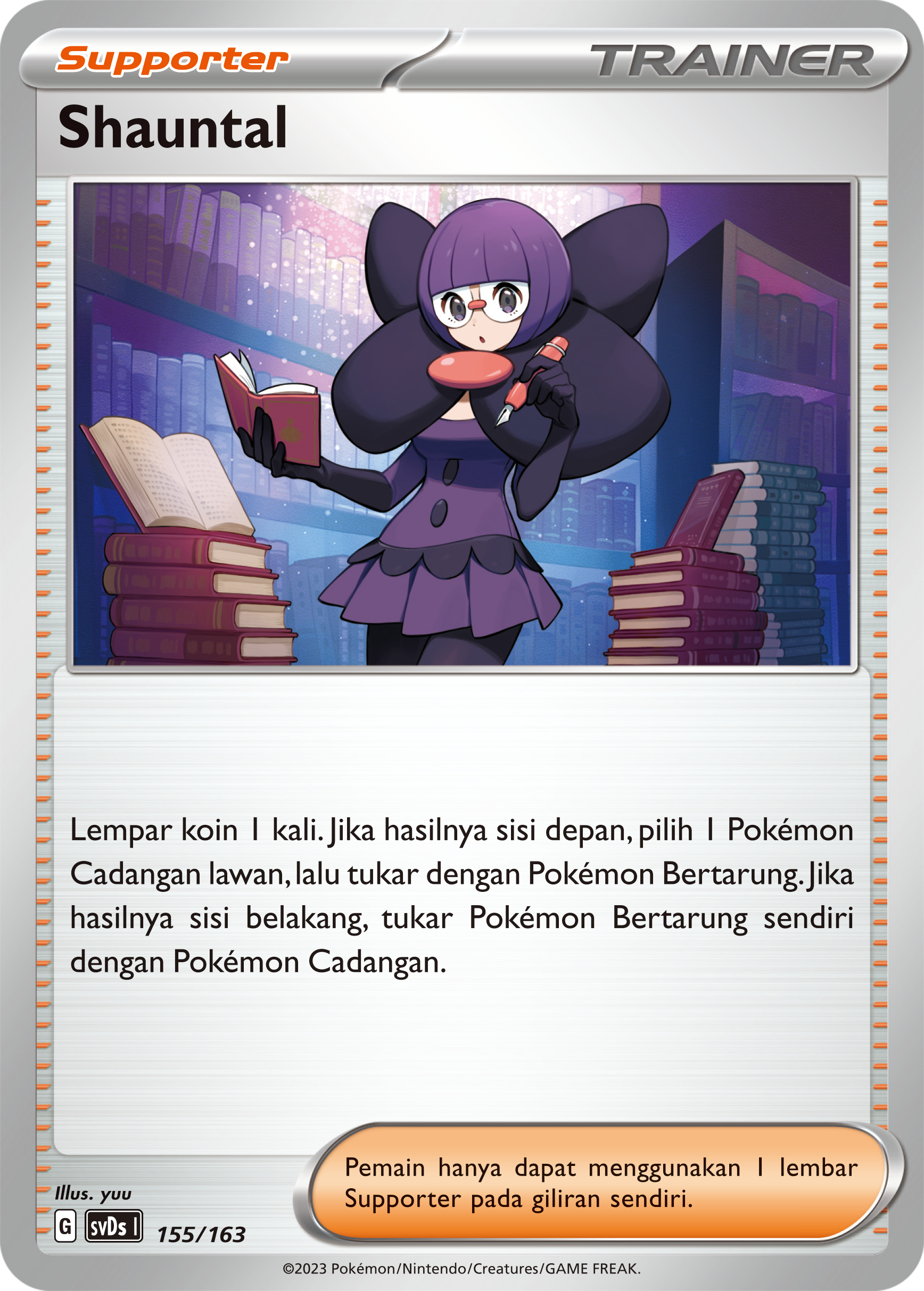 Shauntal 155 — Deck Ringkas ex (Indonesian Pokémon TCG card)