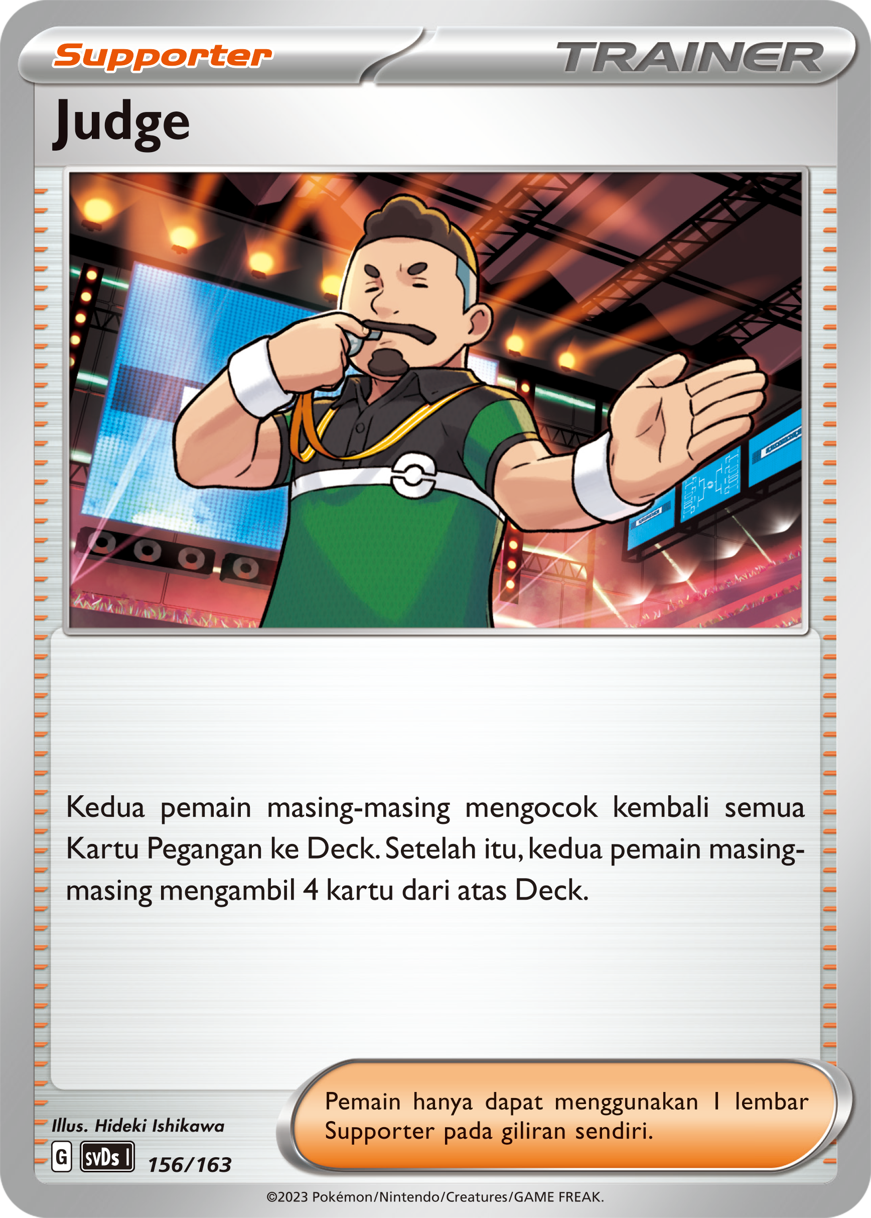Judge 156 — Deck Ringkas ex (Indonesian Pokémon TCG card)