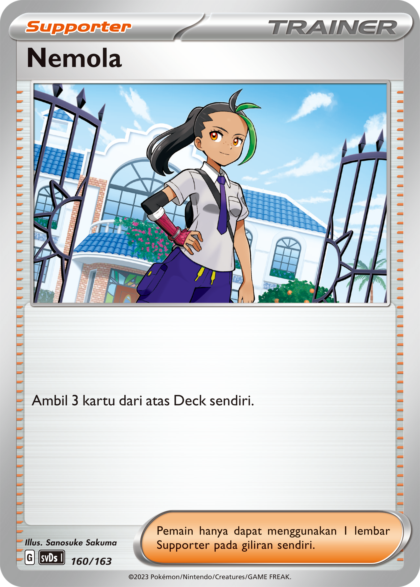 Nemola 160 — Deck Ringkas ex (Indonesian Pokémon TCG card)