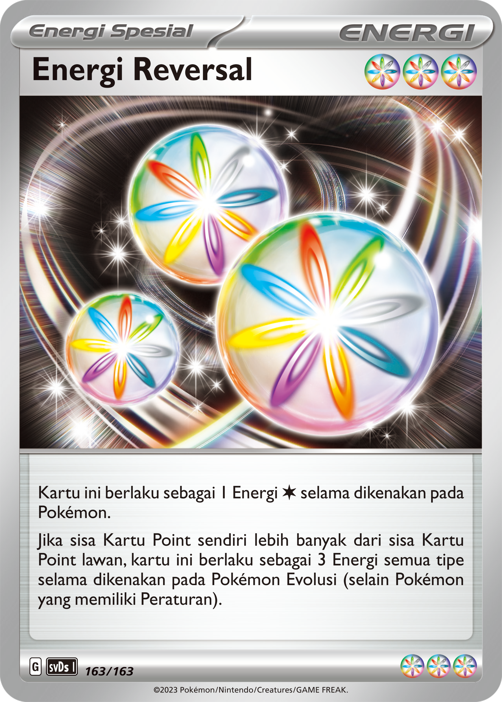 Energi Reversal 163 — Deck Ringkas ex (Indonesian Pokémon TCG card)
