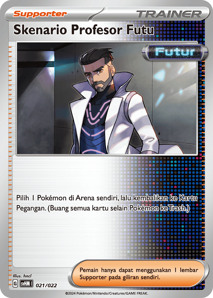 Skenario Profesor Futu 021 — Miraidon ex Futur (Indonesian Pokémon TCG card)