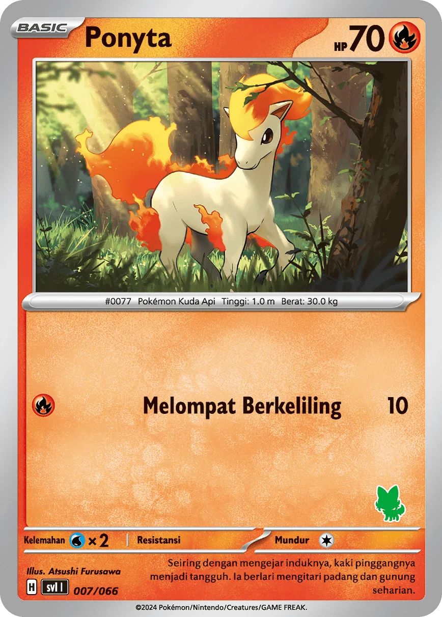 Ponyta 007/66 — Trainers Camp (Indonesian Pokémon TCG card)