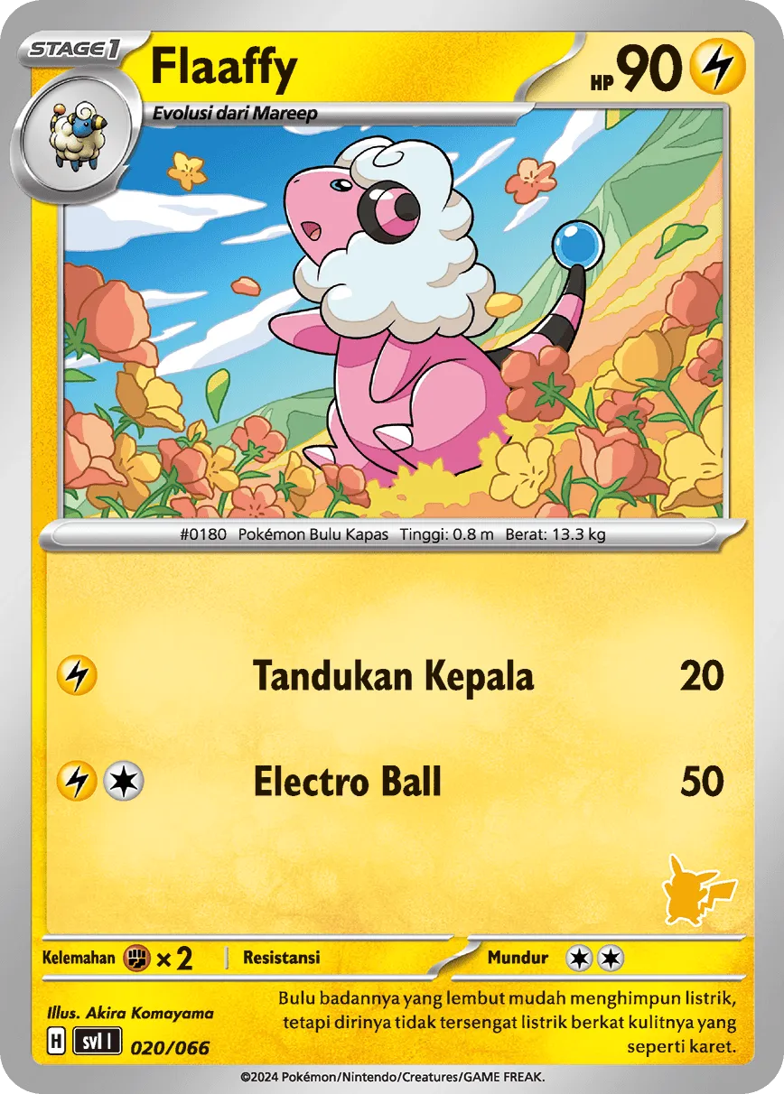Flaaffy 020/66 — Trainers Camp (Indonesian Pokémon TCG card)