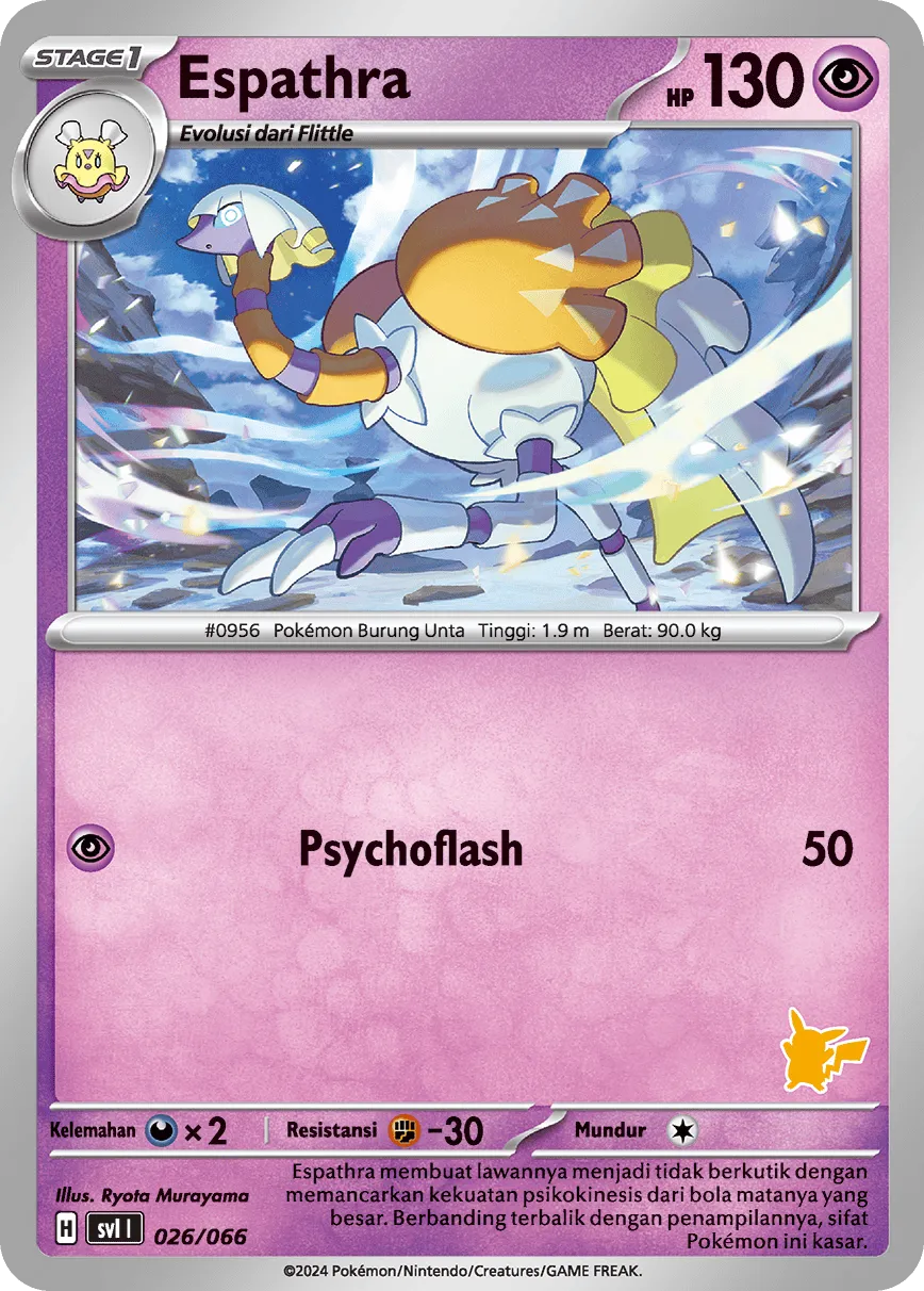 Espathra 026/66 — Trainers Camp (Indonesian Pokémon TCG card)