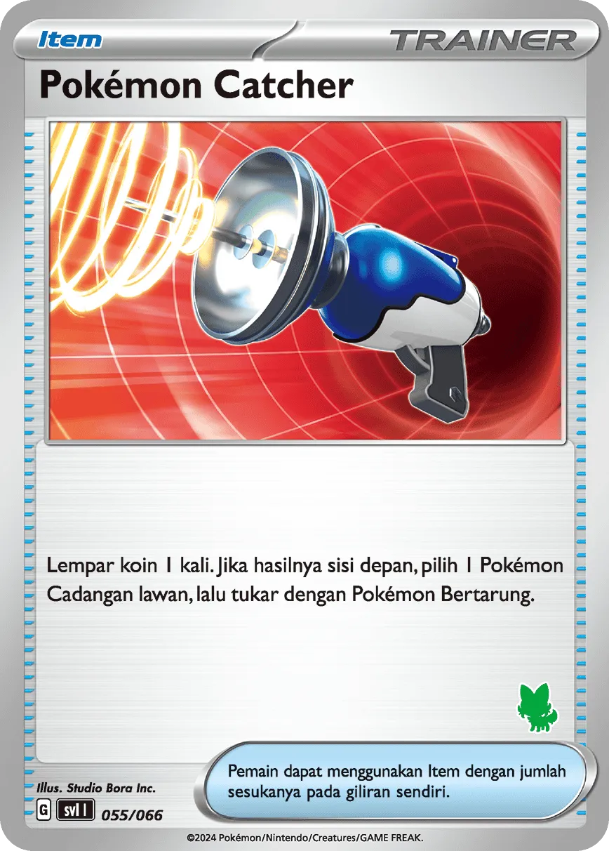 Pokémon Catcher 055/66 — Trainers Camp (Indonesian Pokémon TCG card)