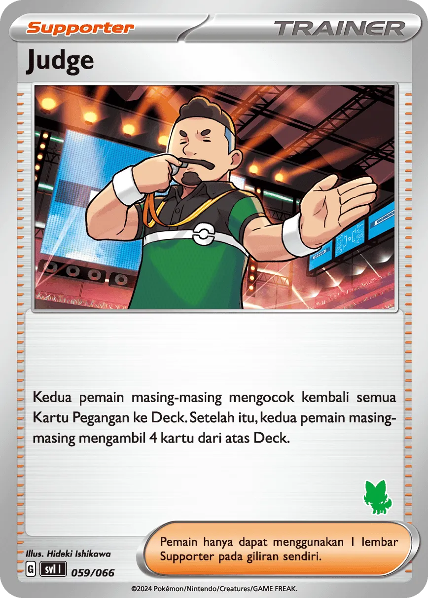 Judge 059/66 — Trainers Camp (Indonesian Pokémon TCG card)