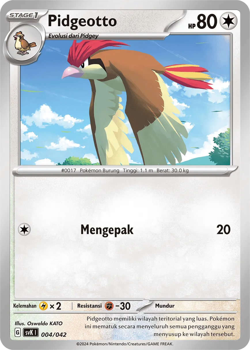 Pidgeotto 004 — Stellar Guidance Deck Build Box (Indonesian Pokémon TCG card)