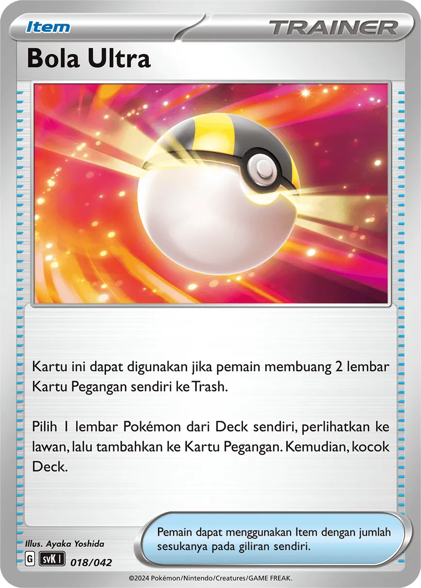 Ultra Ball 018 — Stellar Guidance Deck Build Box (Indonesian Pokémon TCG card)