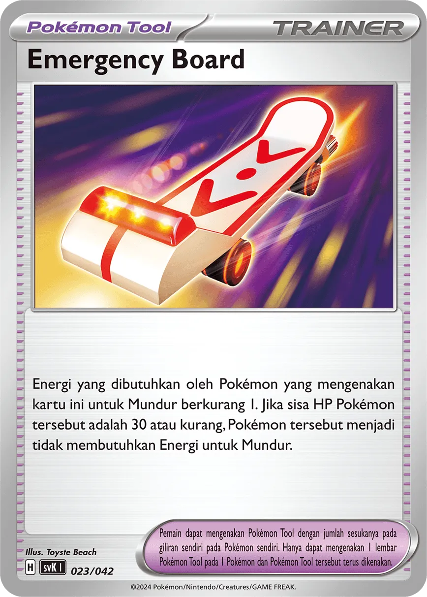 Rescue Board 023 — Stellar Guidance Deck Build Box (Indonesian Pokémon TCG card)