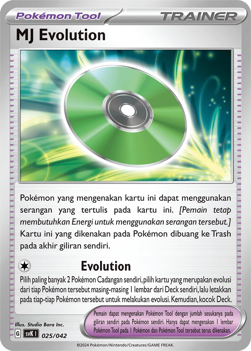 Technical Machine: Evolution 025 — Stellar Guidance Deck Build Box (Indonesian Pokémon TCG card)