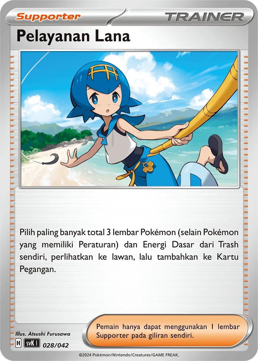 Lana's Aid 028 — Stellar Guidance Deck Build Box (Indonesian Pokémon TCG card)