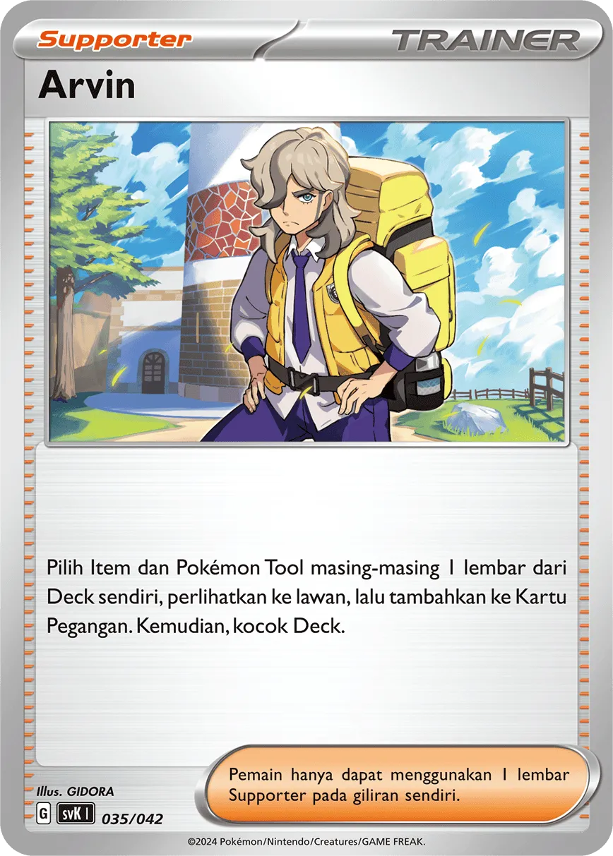 Arven 035 — Stellar Guidance Deck Build Box (Indonesian Pokémon TCG card)