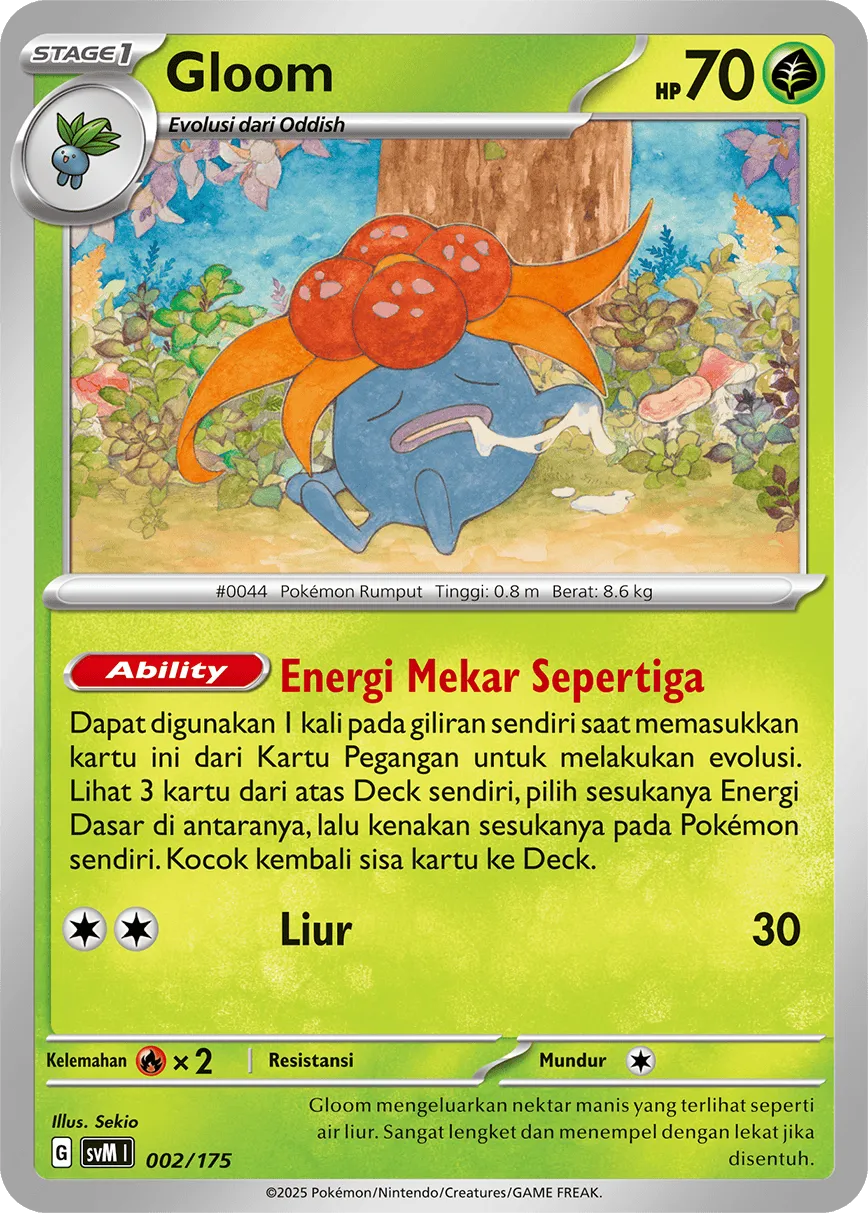 Gloom 002 — Generations Starter Decks (Indonesian Pokémon TCG card)