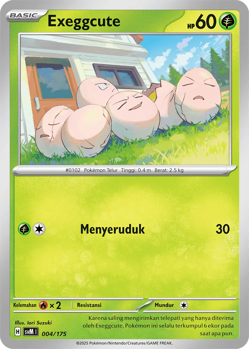 Exeggcute 004 — Generations Starter Decks (Indonesian Pokémon TCG card)