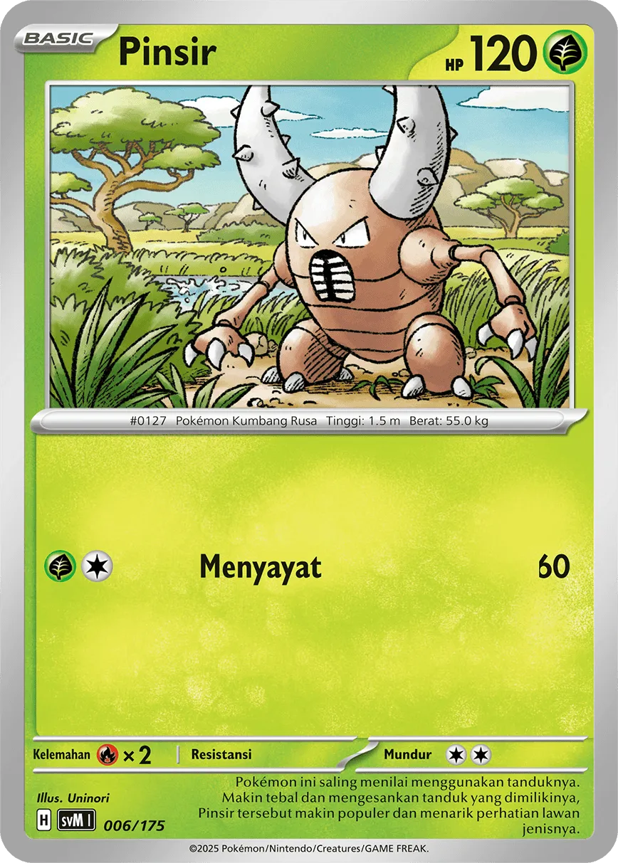 Pinsir 006 — Generations Starter Decks (Indonesian Pokémon TCG card)