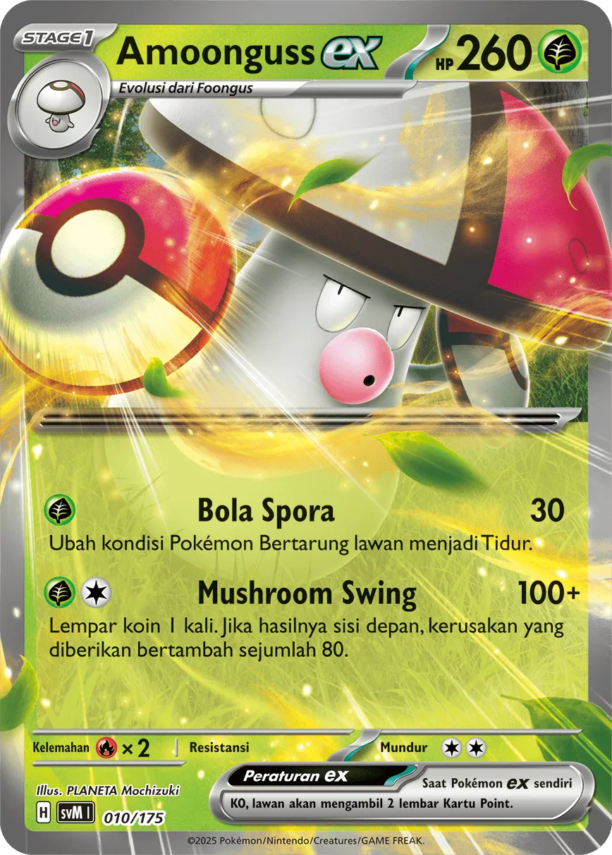 Amoonguss ex 010 — Generations Starter Decks (Indonesian Pokémon TCG card)