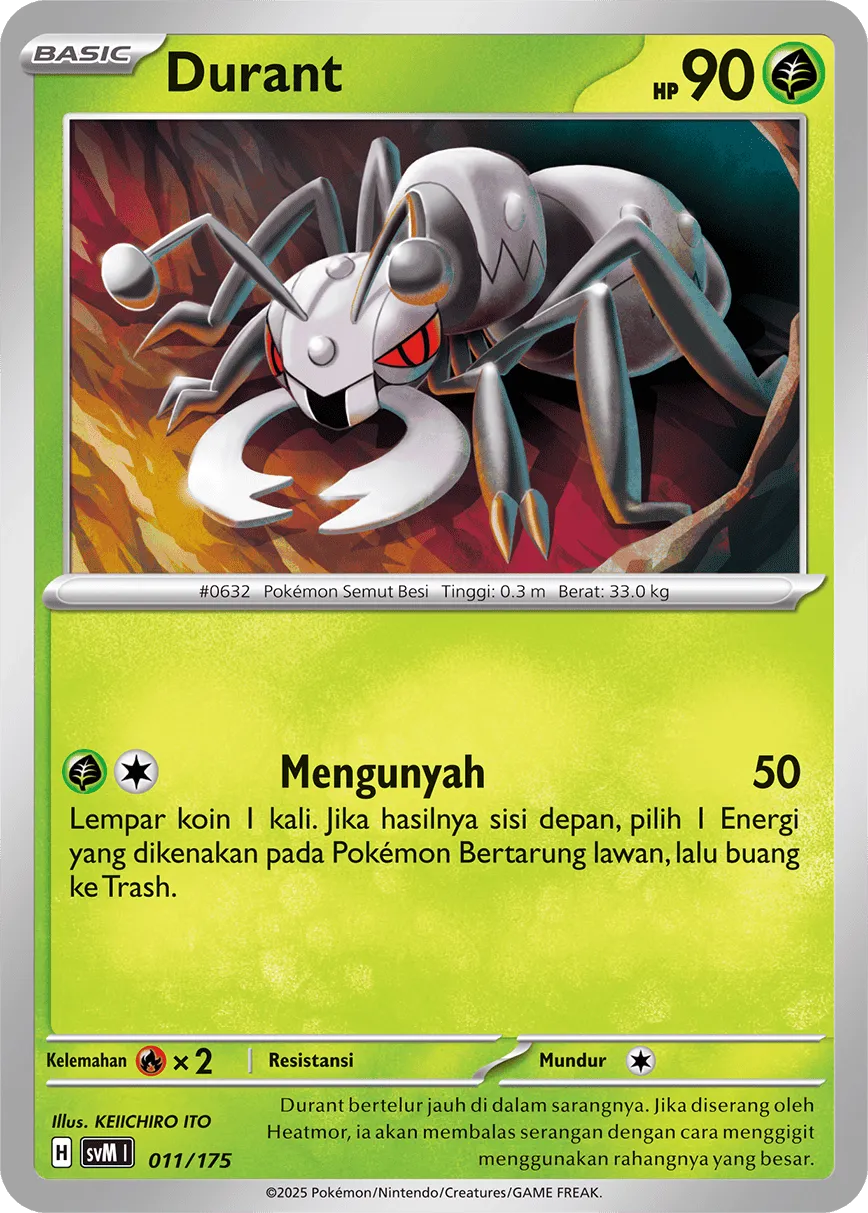 Durant 011 — Generations Starter Decks (Indonesian Pokémon TCG card)