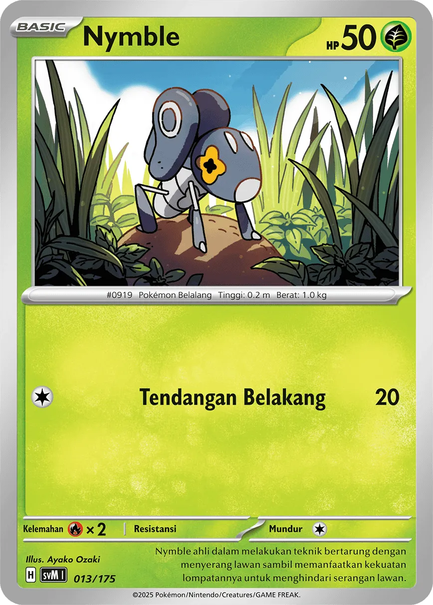 Nymble 013 — Generations Starter Decks (Indonesian Pokémon TCG card)