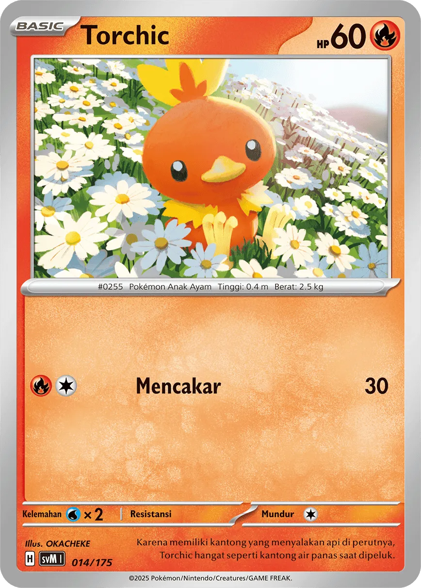 Torchic 014 — Generations Starter Decks (Indonesian Pokémon TCG card)