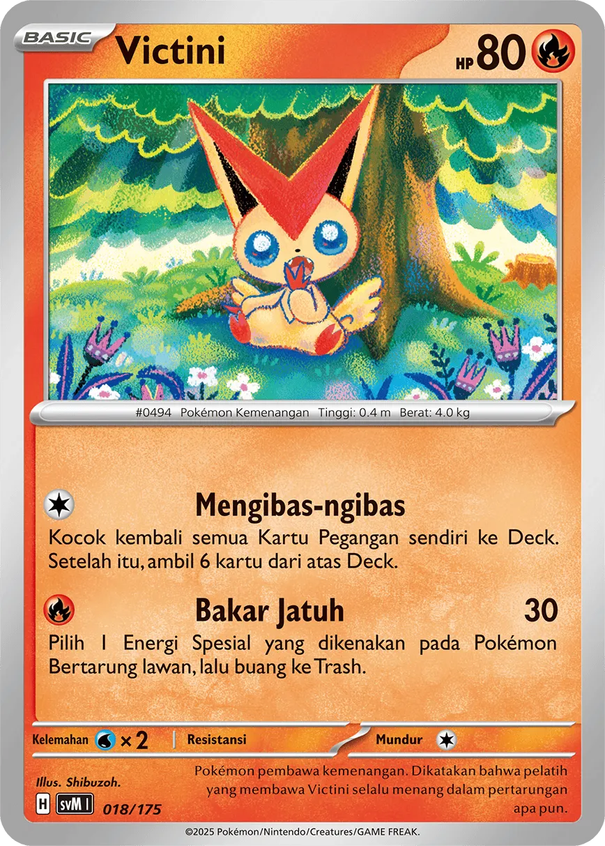 Victini 018 — Generations Starter Decks (Indonesian Pokémon TCG card)