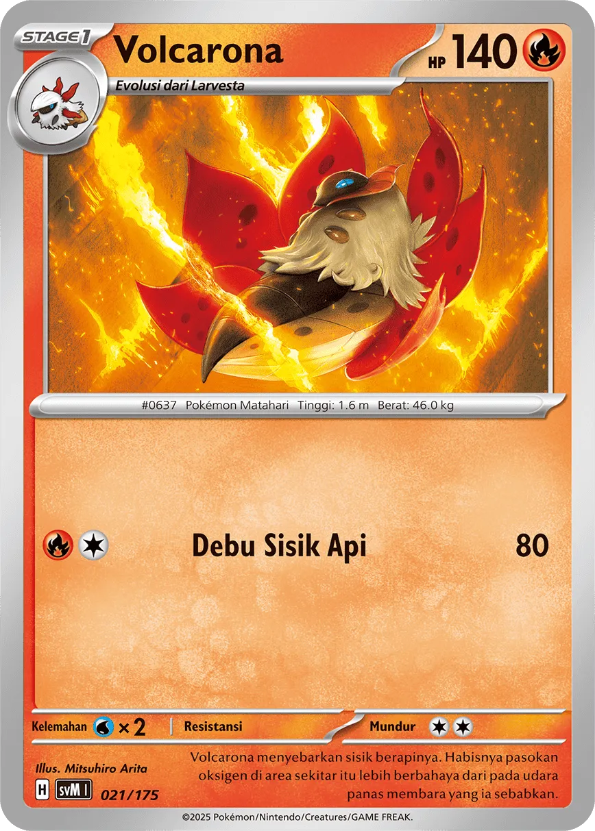 Volcarona 021 — Generations Starter Decks (Indonesian Pokémon TCG card)