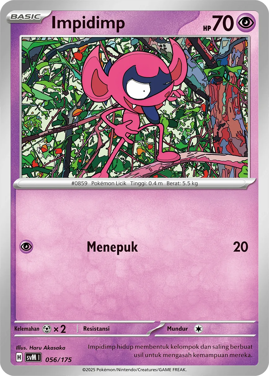 Impidimp 056 — Generations Starter Decks (Indonesian Pokémon TCG card)