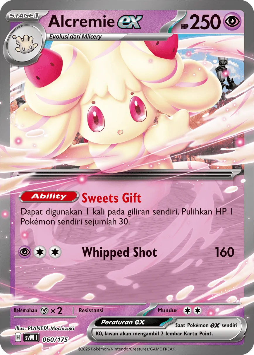 Alcremie ex 060 — Generations Starter Decks (Indonesian Pokémon TCG card)