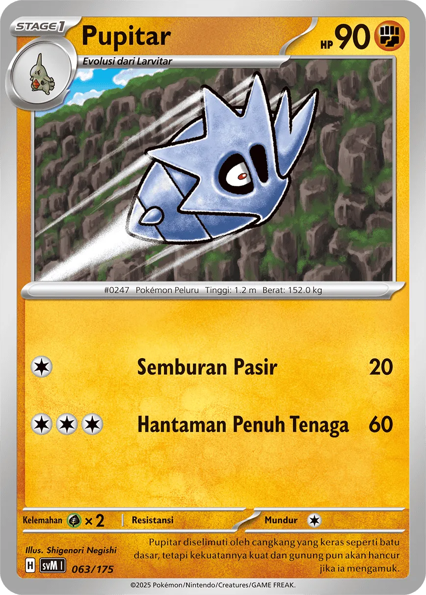 Pupitar 063 — Generations Starter Decks (Indonesian Pokémon TCG card)
