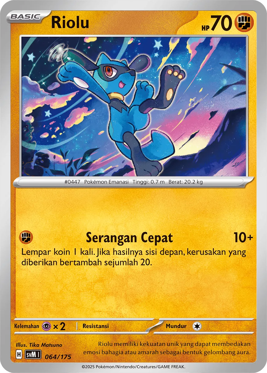 Riolu 064 — Generations Starter Decks (Indonesian Pokémon TCG card)