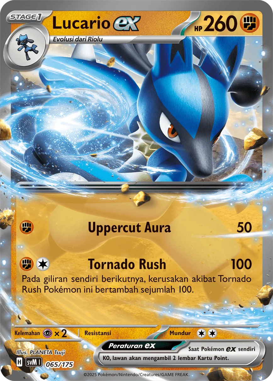 Lucario ex 065 — Generations Starter Decks (Indonesian Pokémon TCG card)