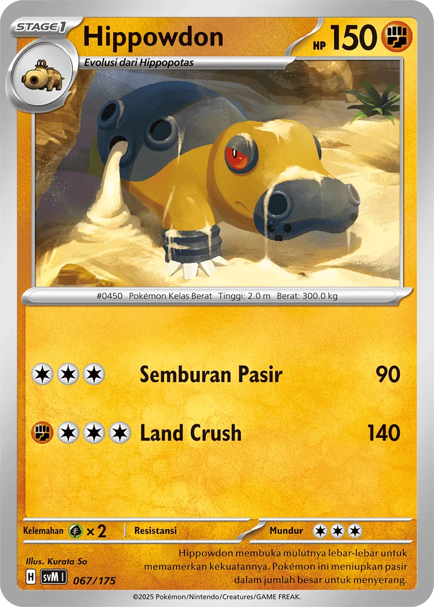 Hippowdon 067 — Generations Starter Decks (Indonesian Pokémon TCG card)