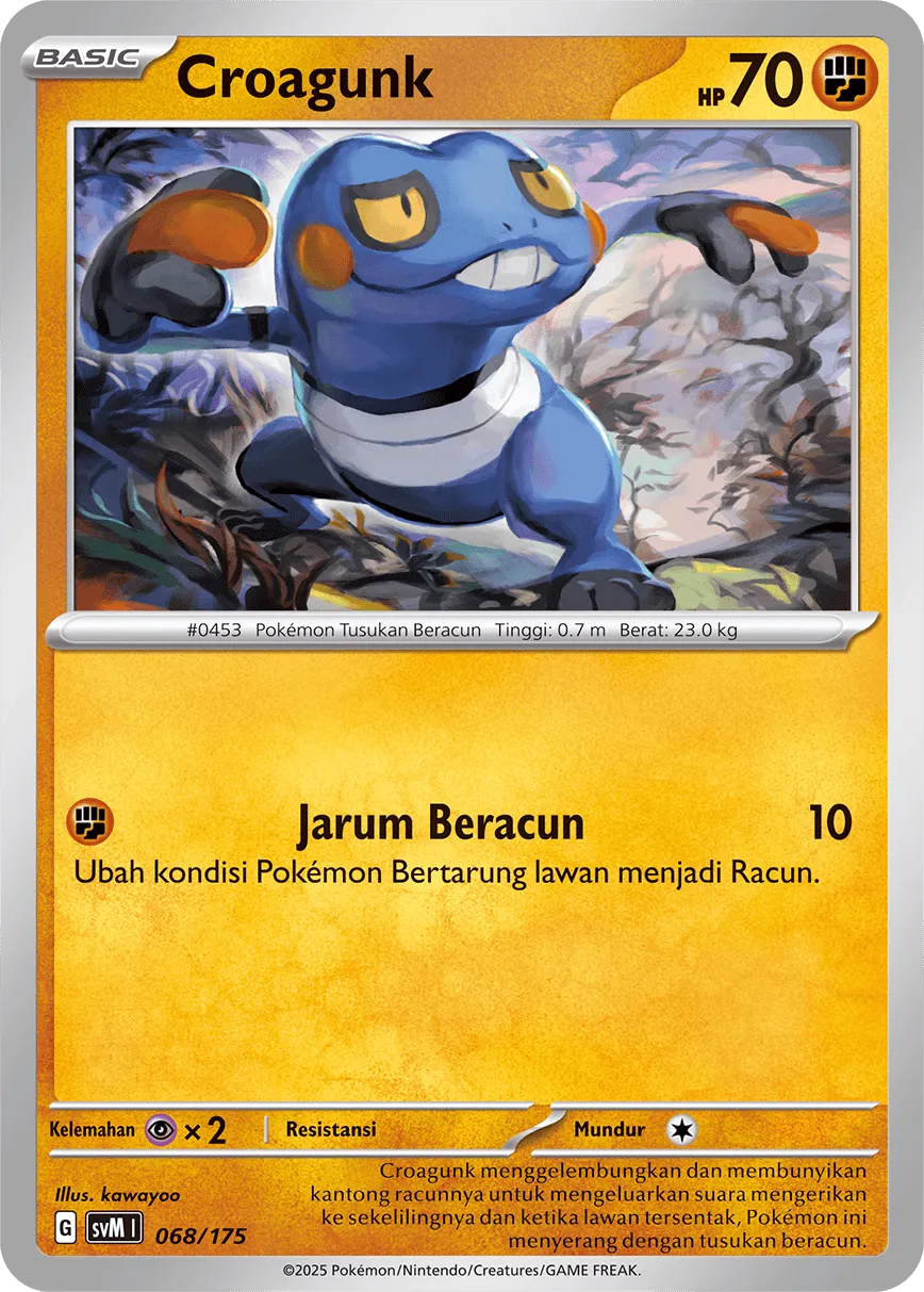 Croagunk 068 — Generations Starter Decks (Indonesian Pokémon TCG card)