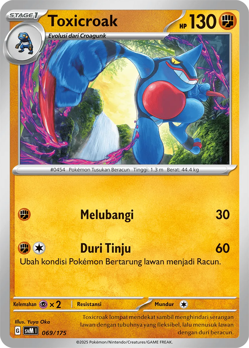 Toxicroak 069 — Generations Starter Decks (Indonesian Pokémon TCG card)