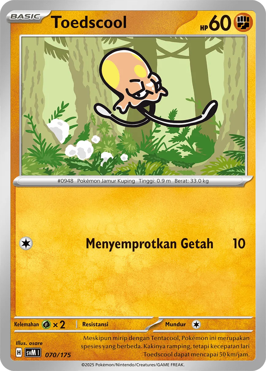 Toedscool 070 — Generations Starter Decks (Indonesian Pokémon TCG card)