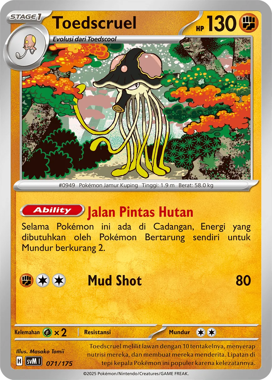 Toedscruel 071 — Generations Starter Decks (Indonesian Pokémon TCG card)