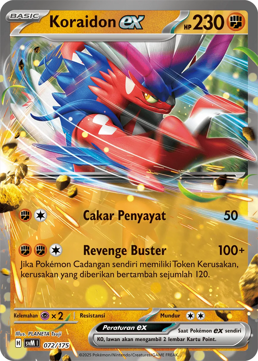 Koraidon ex 072 — Generations Starter Decks (Indonesian Pokémon TCG card)