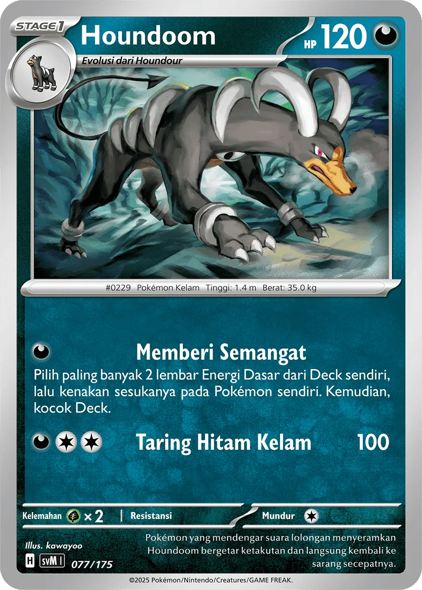 Houndoom 077 — Generations Starter Decks (Indonesian Pokémon TCG card)